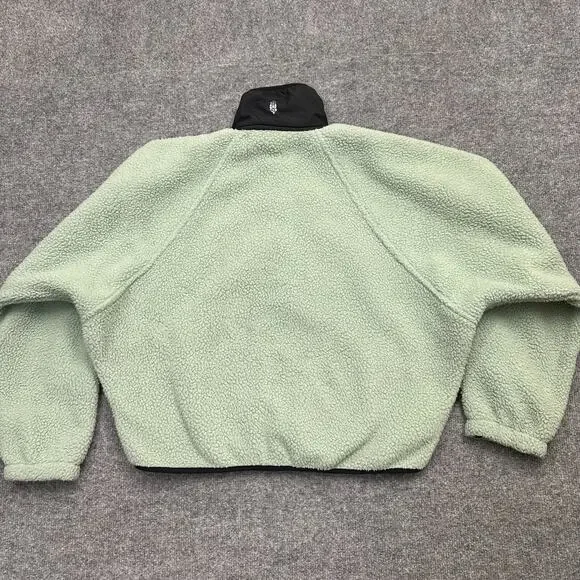 Free People FP Movement Women XS Hit The Slopes Aqua Haze Pullover Fleece Jacket - Picture 2 of 10